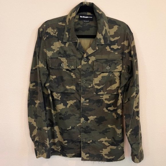 The Kooples Men's Camouflage Scull pattern Shirt Jacket - Picture 2 of 9